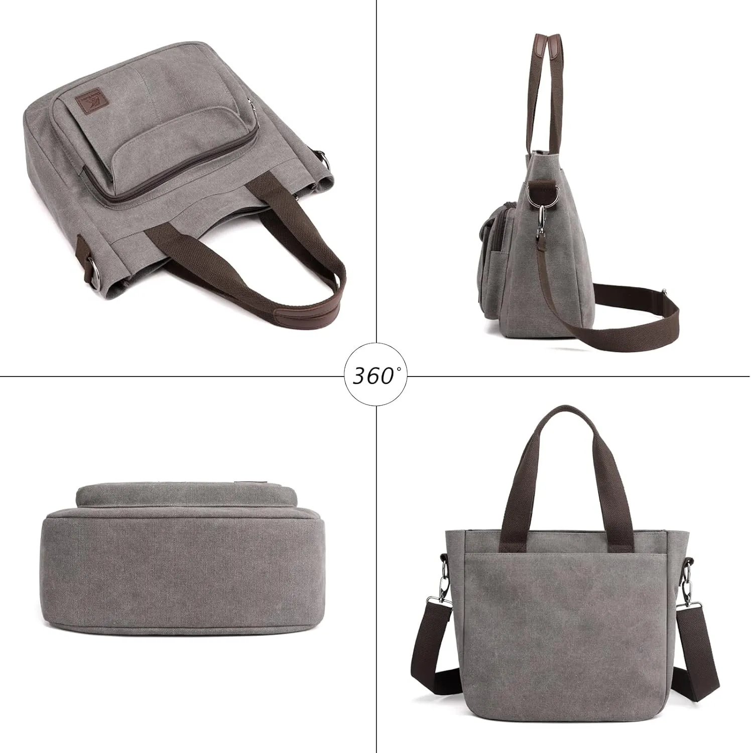 Blostirno Women's Casual Tote Purse Bag Shoulder Crossbody Large Capacity Nylon Top Handle Daily Handbag Work Bags