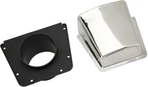 Boat Vent Cover Boat Cowl Vent 304 Stainless Steel Nylon Waterproof Vent Cover Marine Vent Cover with Nylon Base Waterproof Marine Intake Exhaust Cowl Ventilator for Boats Yachts Accessory
