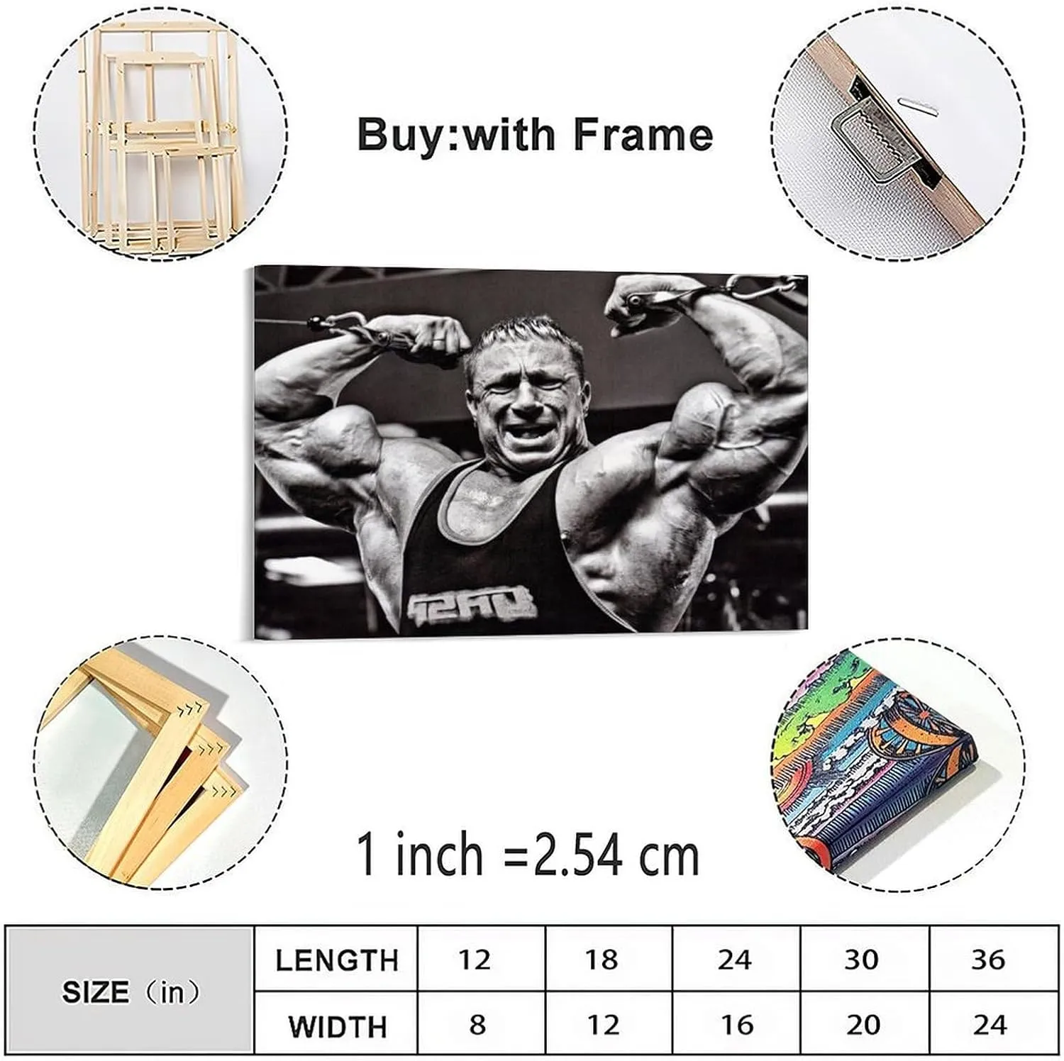 Bodybuilding Markus Ruehl Poster Markus Rühl Fitness Poster (11) Canvas Painting Wall Art Poster for Bedroom Living Room Decor 24x16inch(60x40cm) Frame-style
