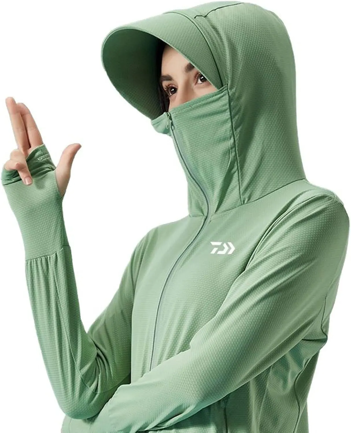 Bopchk Sun-Protection Fishing Clothes Women Anti-UV UPF 50  Breathable Hiking Outdoor Sports Jersey Fishing Wear Clothing