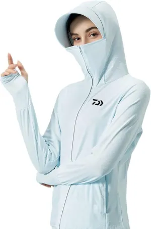 Bopchk Sun-Protection Fishing Clothes Women Anti-UV UPF 50  Breathable Hiking Outdoor Sports Jersey Fishing Wear Clothing
