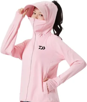 Bopchk Sun-Protection Fishing Clothes Women Anti-UV UPF 50  Breathable Hiking Outdoor Sports Jersey Fishing Wear Clothing