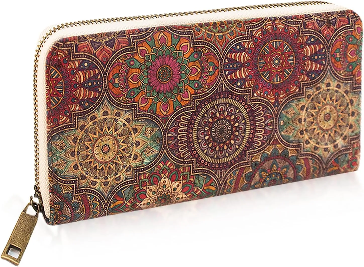 boshiho Vegan Cork Wallets Purse Handbags for Womens Eco Friendly Cork Cell Phone Clutch Bag