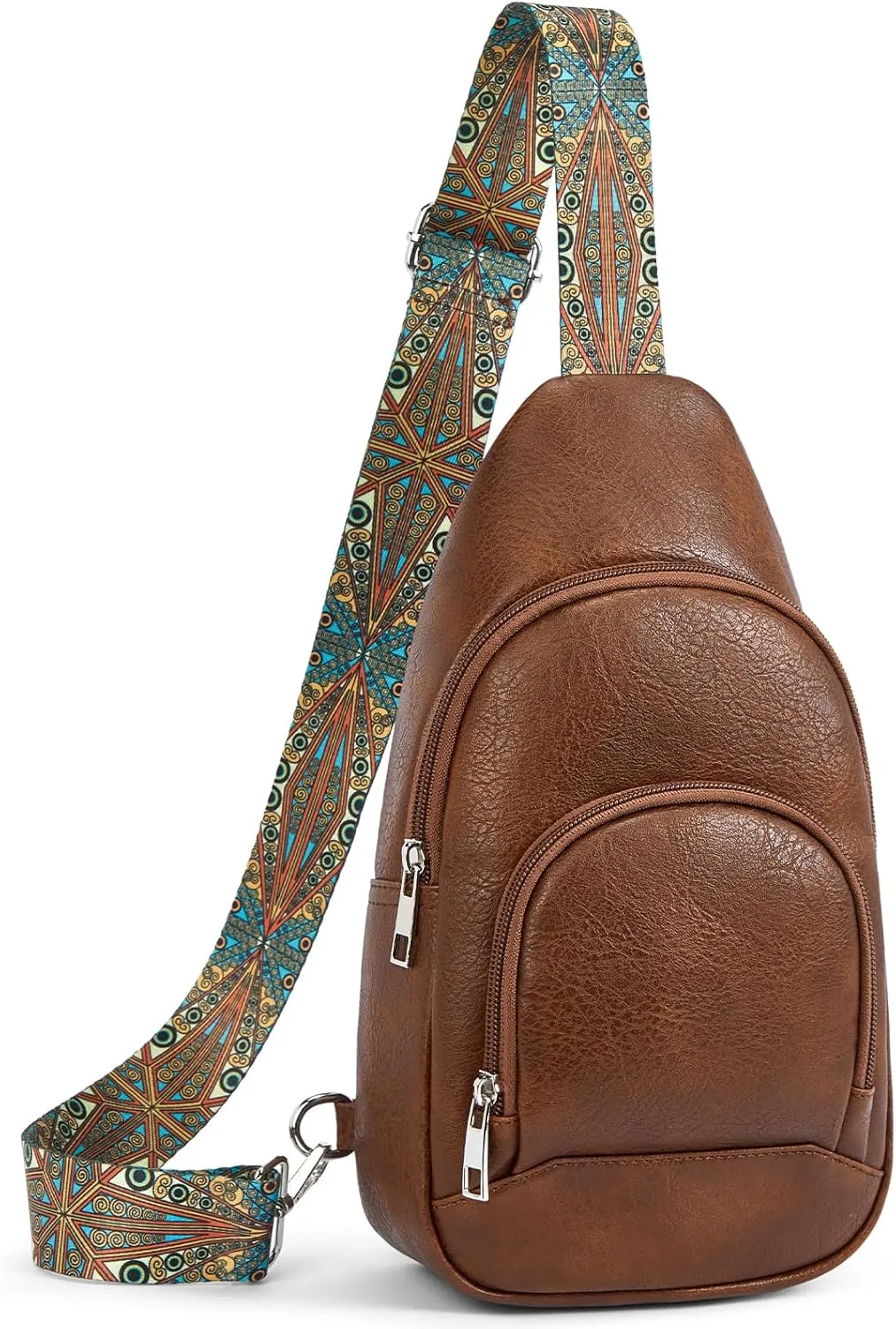BOSTANTEN Small Sling Bag for Women Leather Crossbody Bags Fanny Pack Chest Bag for Travel