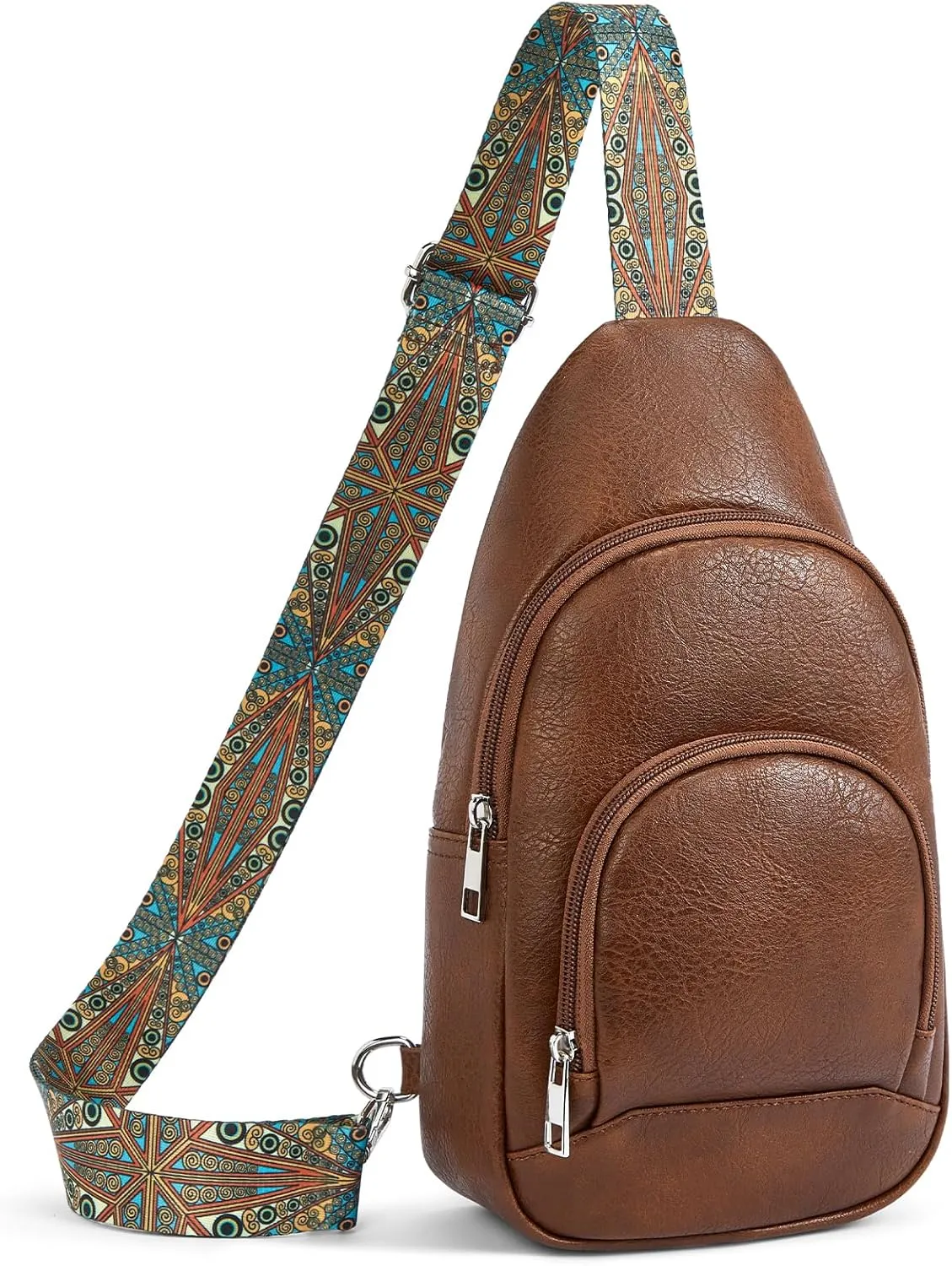 BOSTANTEN Small Sling Bag for Women Leather Crossbody Bags Fanny Pack Chest Bag for Travel