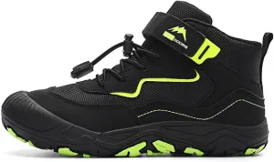 Boys' Hiking Shoes, Spring and Autumn wear-Resistant, Breathable Sneakers, Outdoor high-top Casual Hiking Shoes