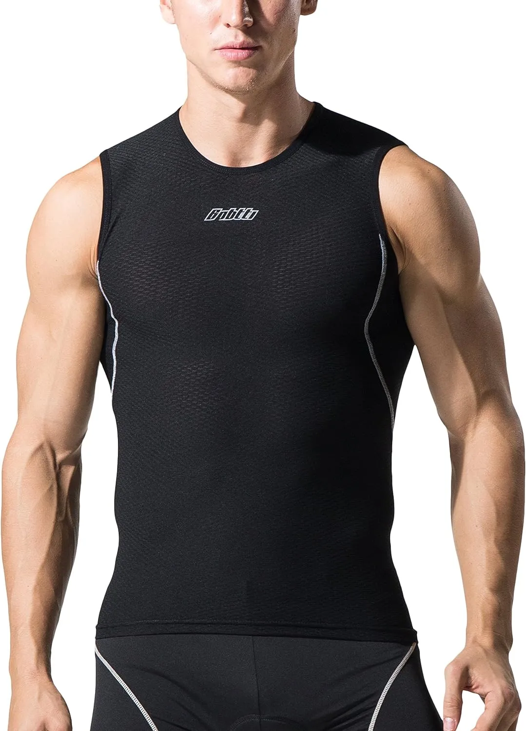 bpbtti Men's High Wicking Sleeveless Base Layer Cycling Running Underwear Quick Dry Vests Lightweight Sports Tank Tops