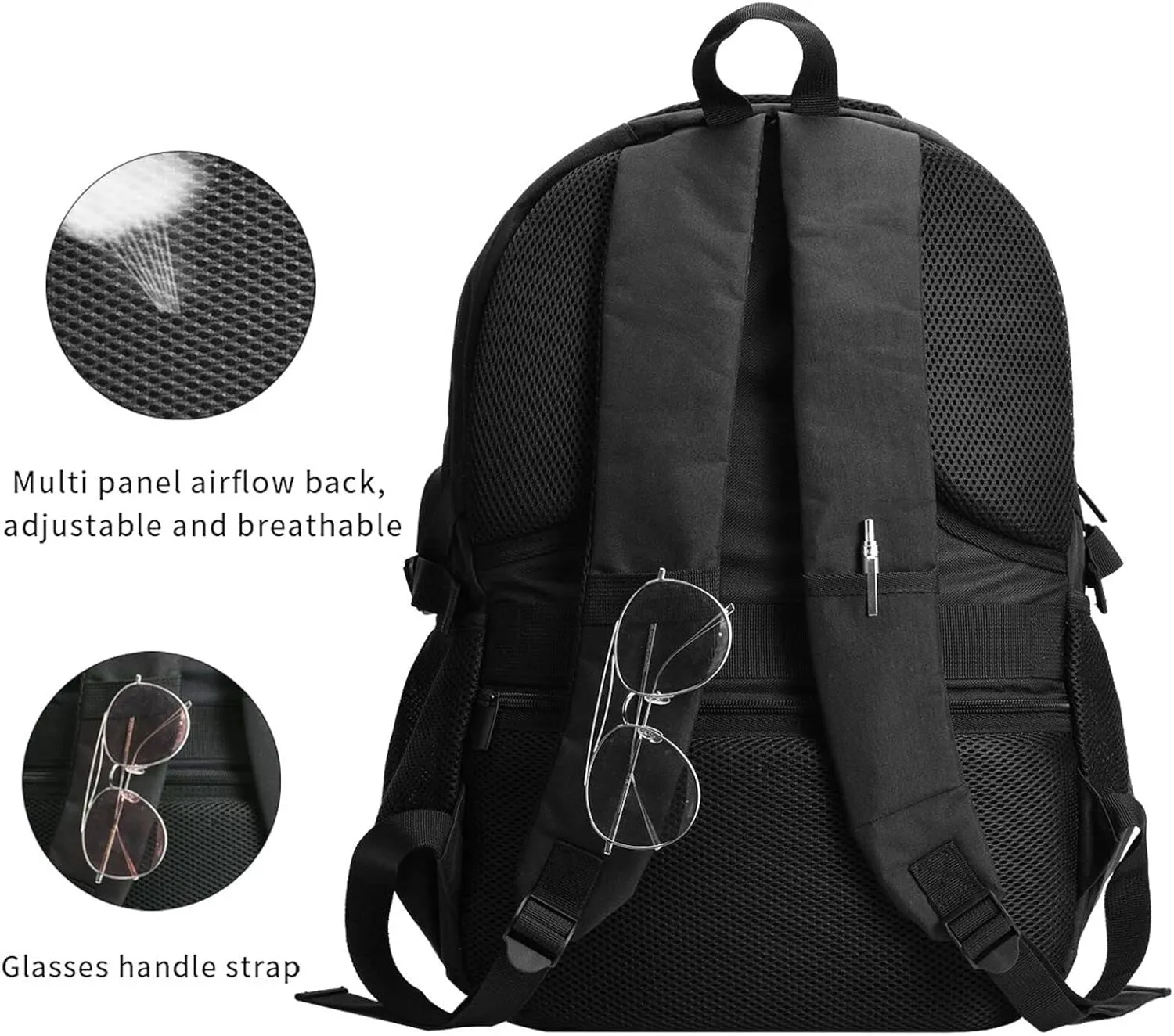 Brazil Brazilian Flag Casual Travel Backpacks Hiking Camping Backpack Large Outdoor Sport Daypack Laptop Rucksack Climbing Working Bags with USB Port
