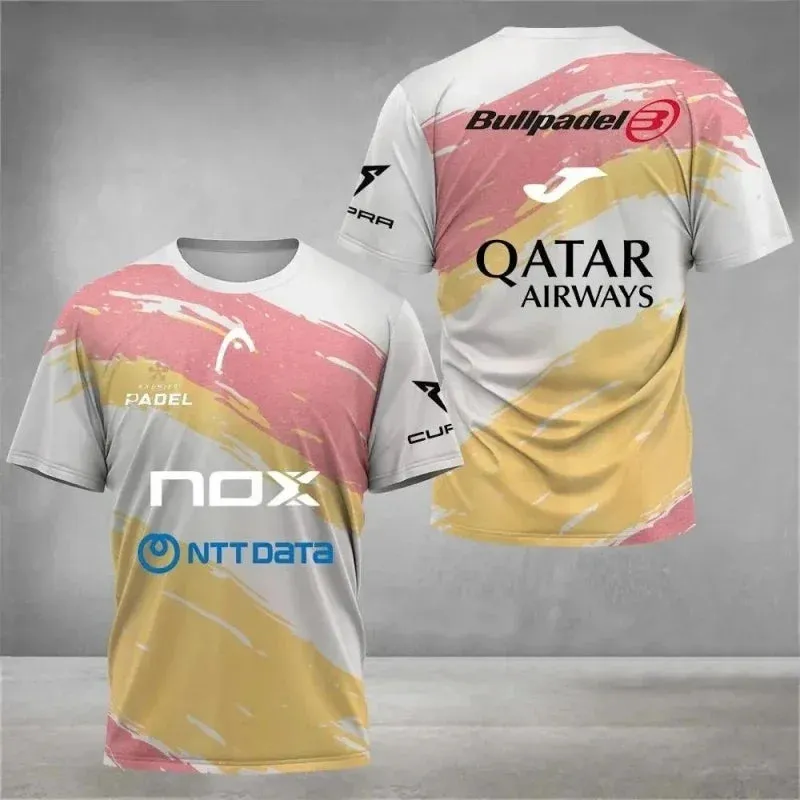 Breathable Solid Color Printed Men's Tennis Shirt