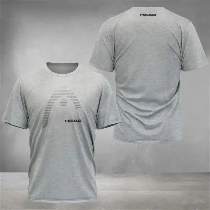 Breathable Solid Color Printed Men's Tennis Shirt