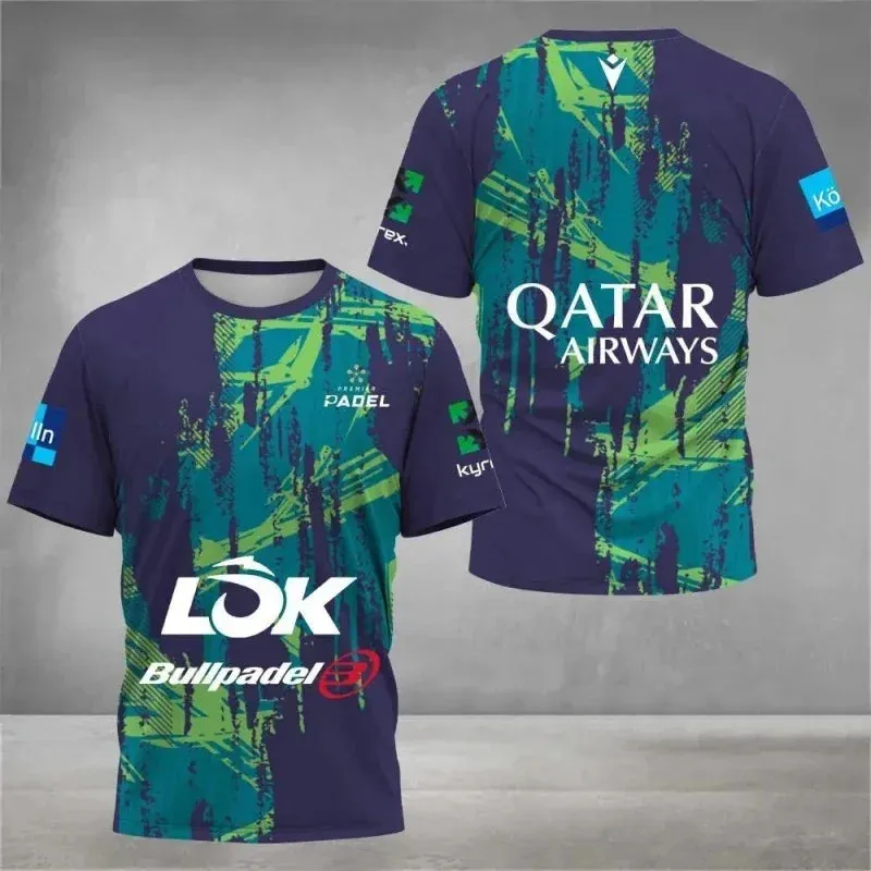 Breathable Solid Color Printed Men's Tennis Shirt