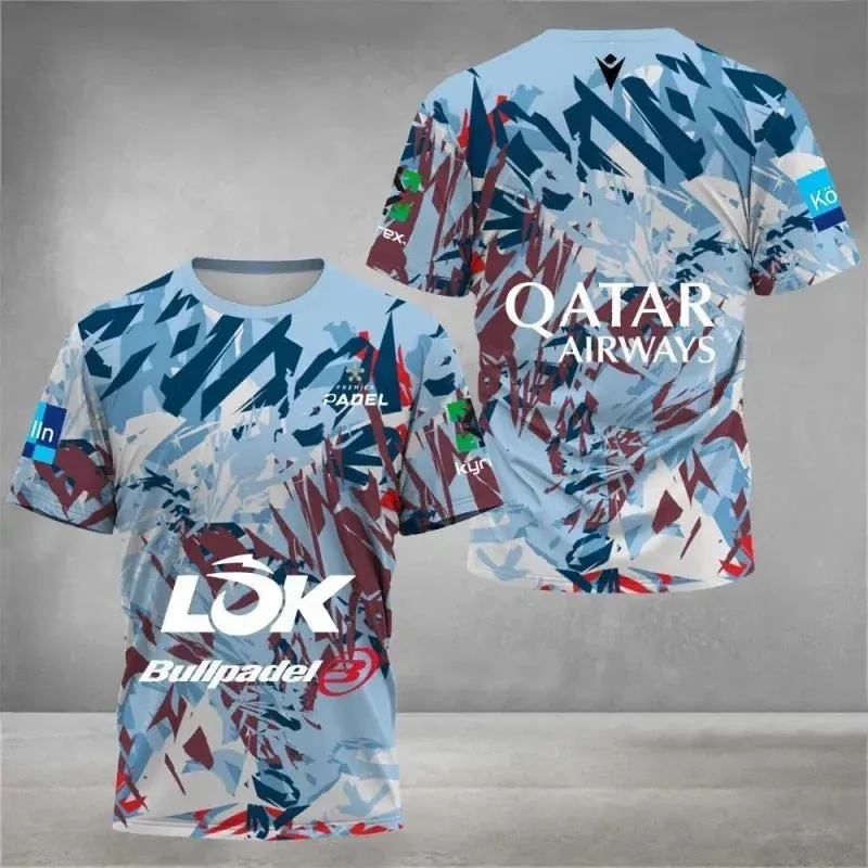 Breathable Solid Color Printed Men's Tennis Shirt