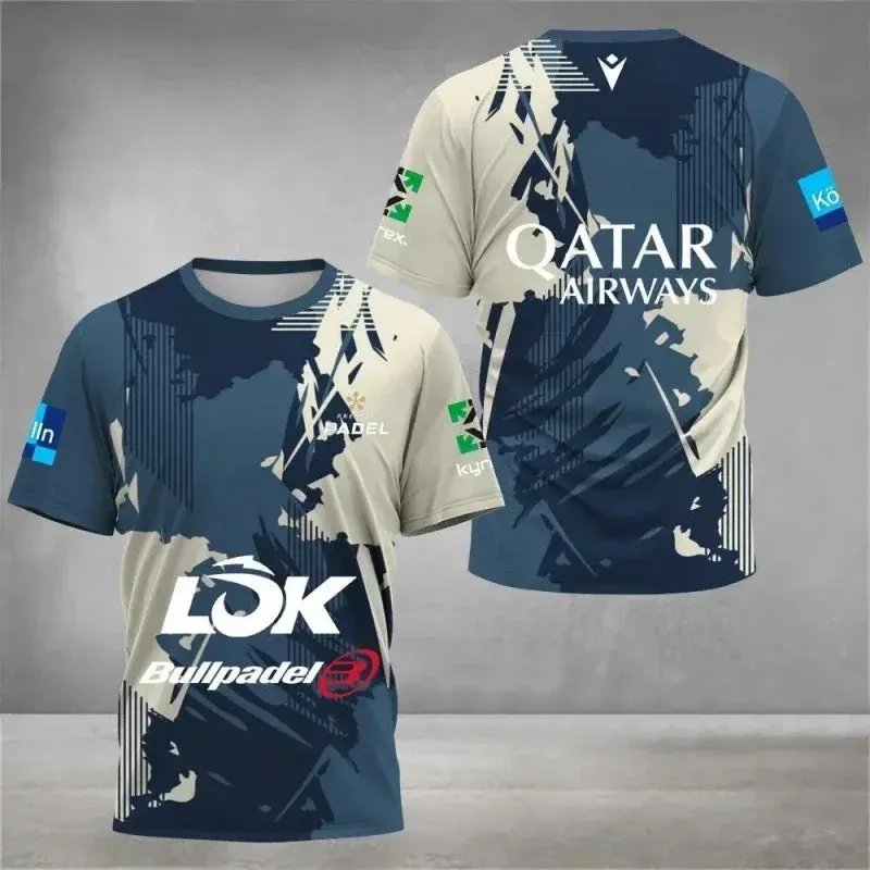 Breathable Solid Color Printed Men's Tennis Shirt