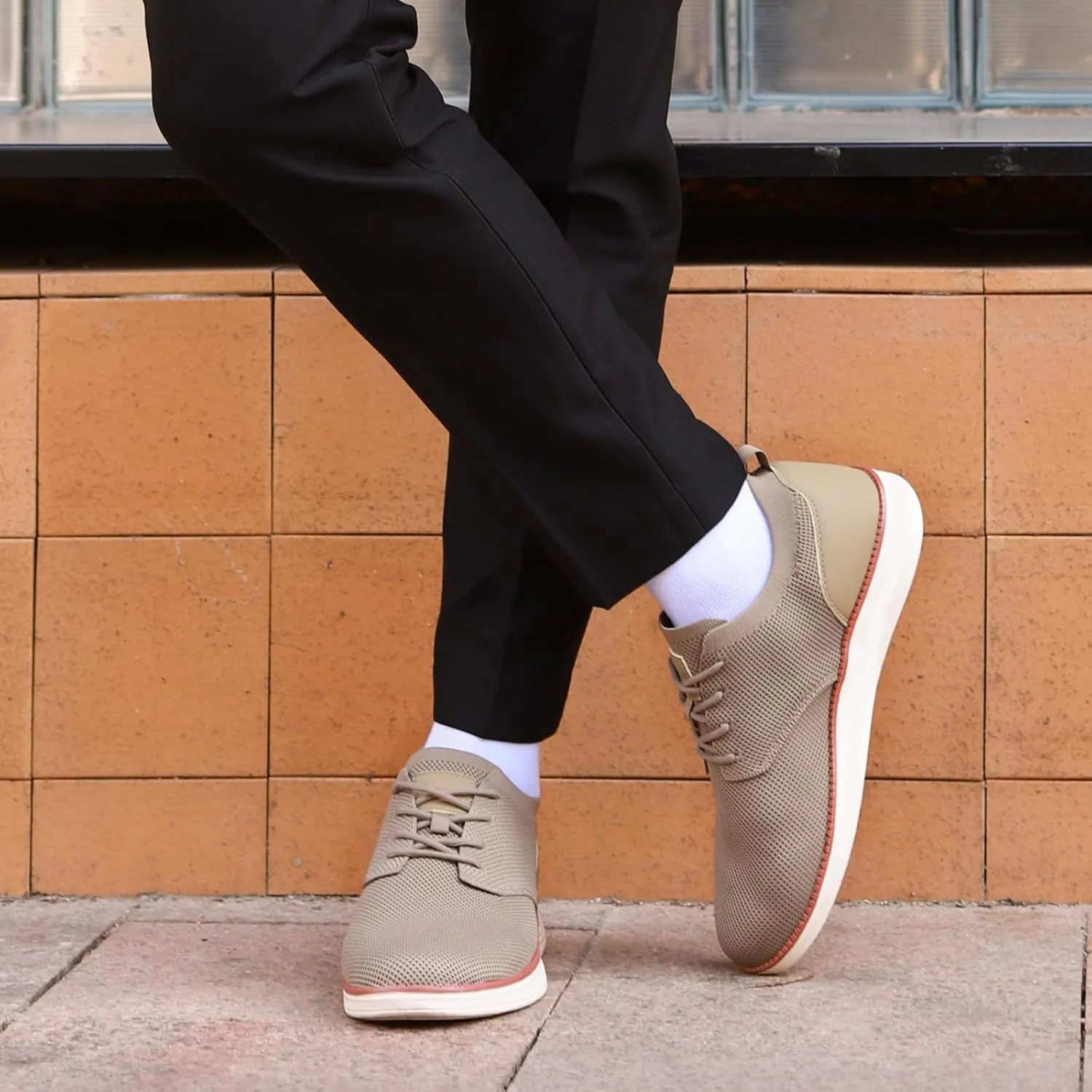 Breeze Shoes for Men Lace-Up Lightweight Casual Comfortable Fashion Sneakers