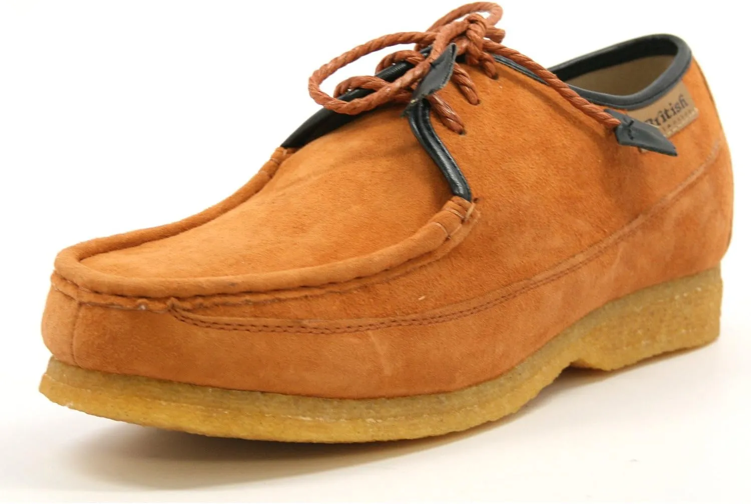 British Collection Crown Men's Shoes Tan Suede 9M