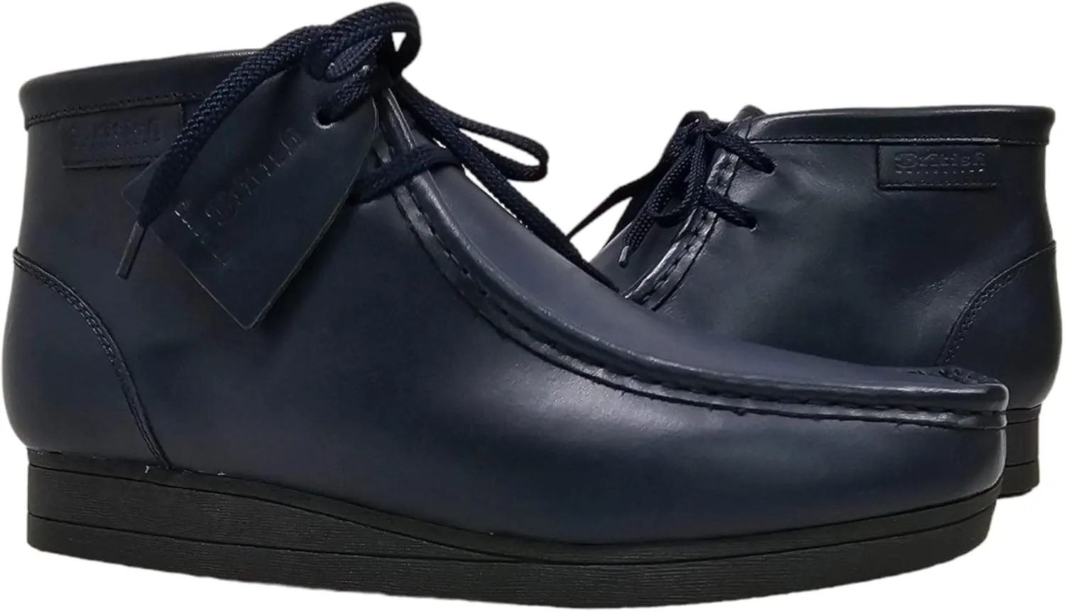British Collection New Castle 2 Men Leather and Suede Lace Up Shoes