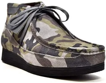 British Collection New Castle Men Cognac Leather and Suede Lace Up 12