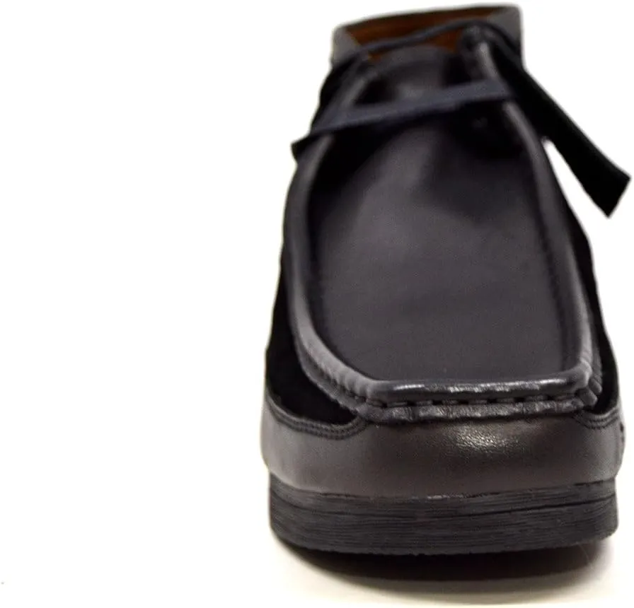 British Collection New Castle Men Cognac Leather and Suede Lace Up 12