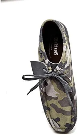 British Collection New Castle Men Cognac Leather and Suede Lace Up 12