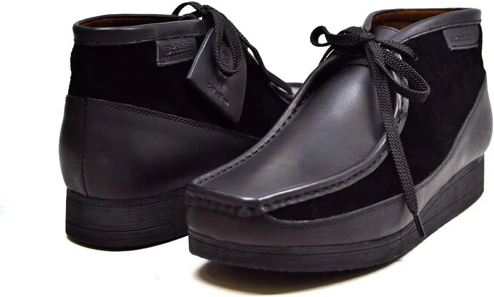 British Collection New Castle Men Cognac Leather and Suede Lace Up 12