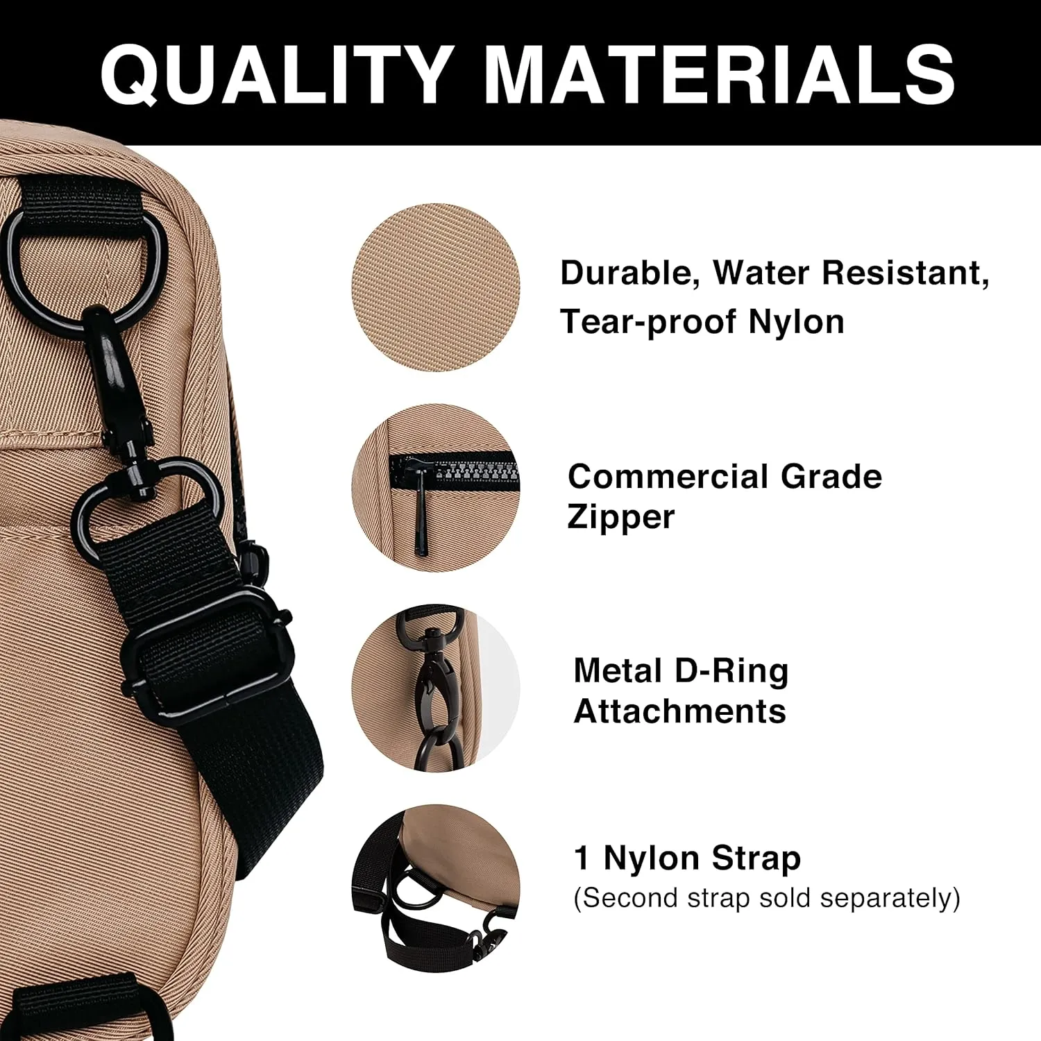 Brixley Crossbody Bag Sling Purse for Women Men Travel, Multi Position Fanny Back Pack