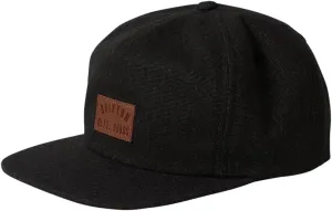 Brixton Woodburn Mp Snapback Hat - Black Vintage Wash