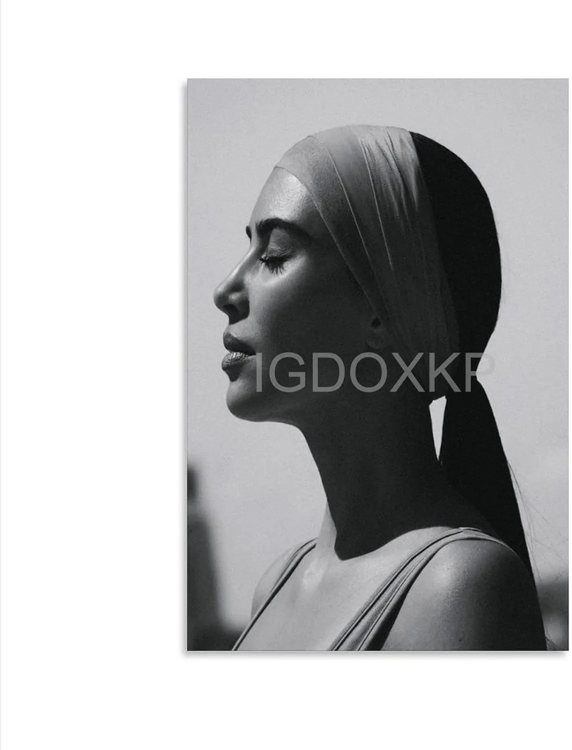 BRKENT Kim Kardashian Poster Sexy Photo Poster Celebrity Girl Poster1 Canvas Painting Wall Art Poster for Bedroom Living Room Decor 20x30inch(50x75cm) Unframe-Style