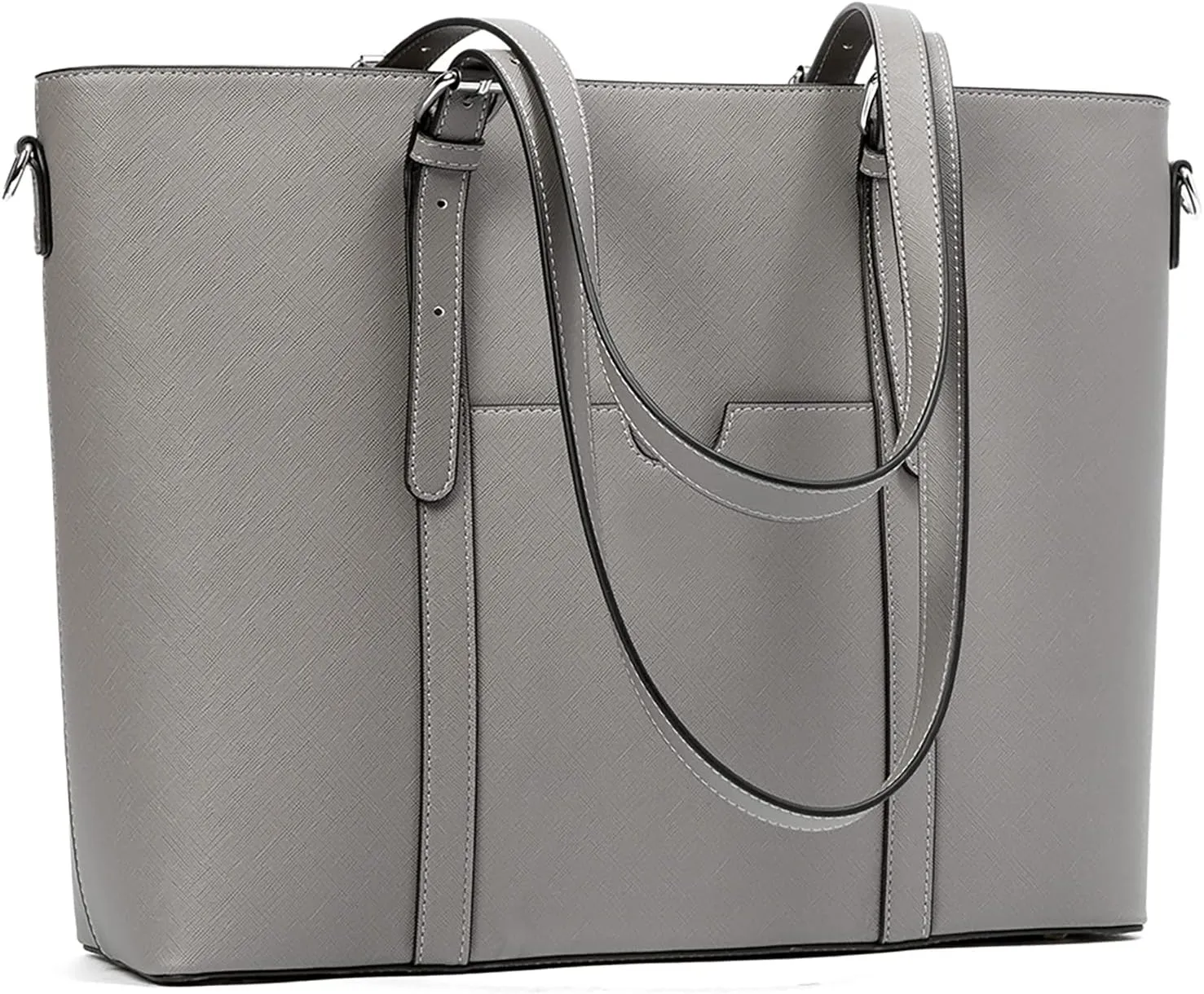BROMEN Women Briefcase 15.6 inch Laptop Tote Bag Vintage Leather Handbags Shoulder Work Purses