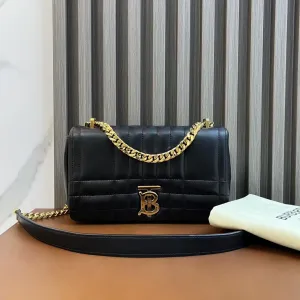 Burberry Vintage Quilted Black Leather Shoulder Bag 12810941