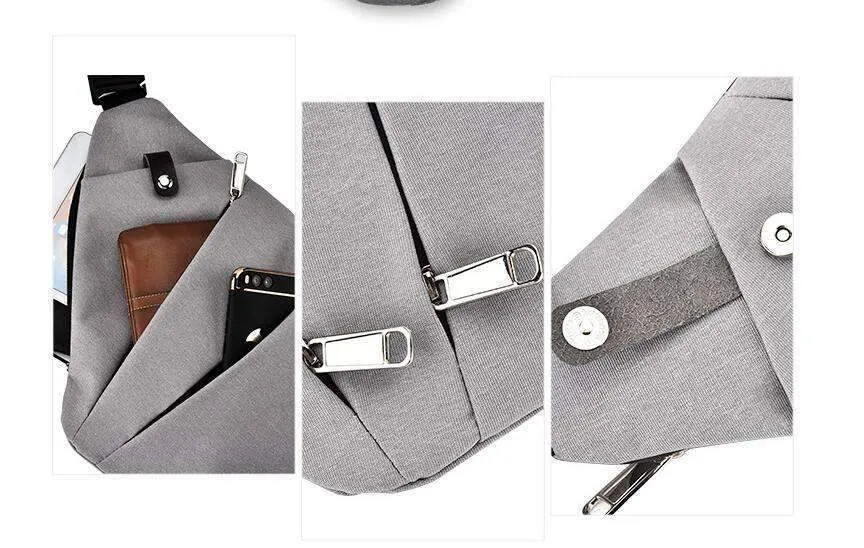 Business Style Waterproof Shoulder Crossbody Bag for Men