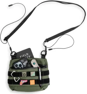 Cache L2 EDC Sling Bag, Potable Nylon Crossbody Bag Organizer, EDC Molle Bag, Multifunctional Shoulder Small Bag for Daily Hiking Carry, Green