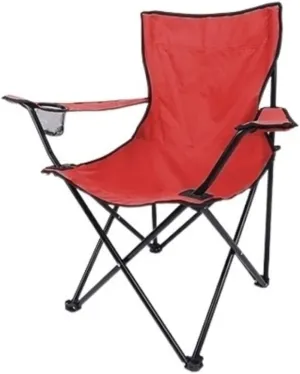 Camping Chair Camp Chair Folding Padded Deck Chair Backchair Beach Chair Fishing Chair Portable Lounge Chair Outdoor Armchair with Cup Holder s Outdoor Fishing Chair