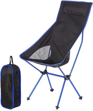 Camping Chairs Portable Lightweight Folding Camp Chairs with Storage Bag, Aluminum Alloy Fishing Seat for Hiking Travel Picnic Portable Folding Chair (Color : B)