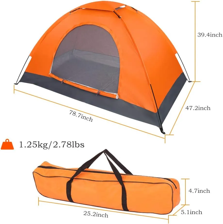 Camping Dome Tent, Waterproof, Spacious, Lightweight Portable Backpacking Tent for Outdoor Camping/Hiking