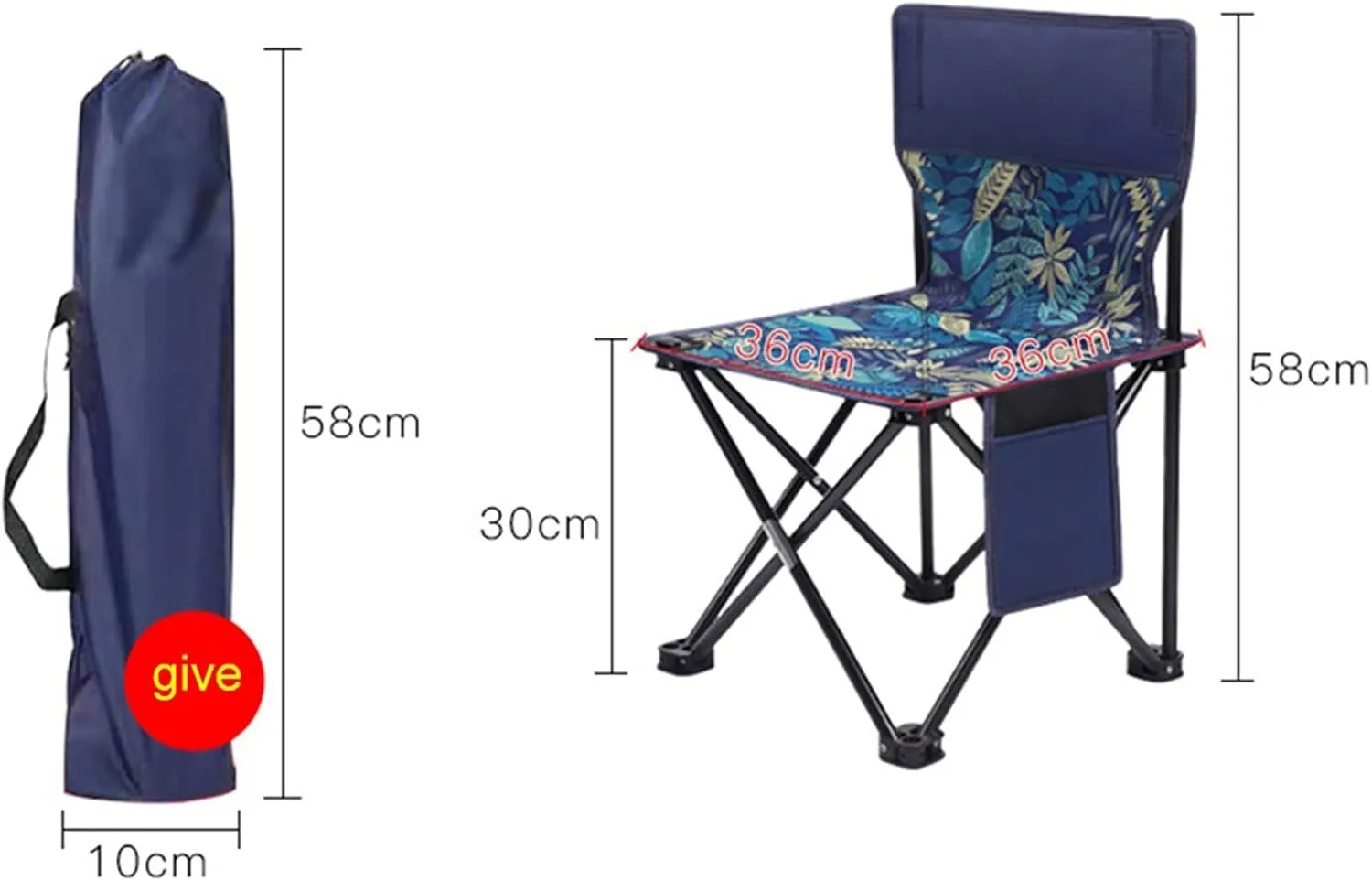 Camping Folding Chairs Outdoor Camping Chairs Portable Fishing Chair Fishing Leisure Folding Stool Aluminum Alloy Camping Hiking Camp Chairs