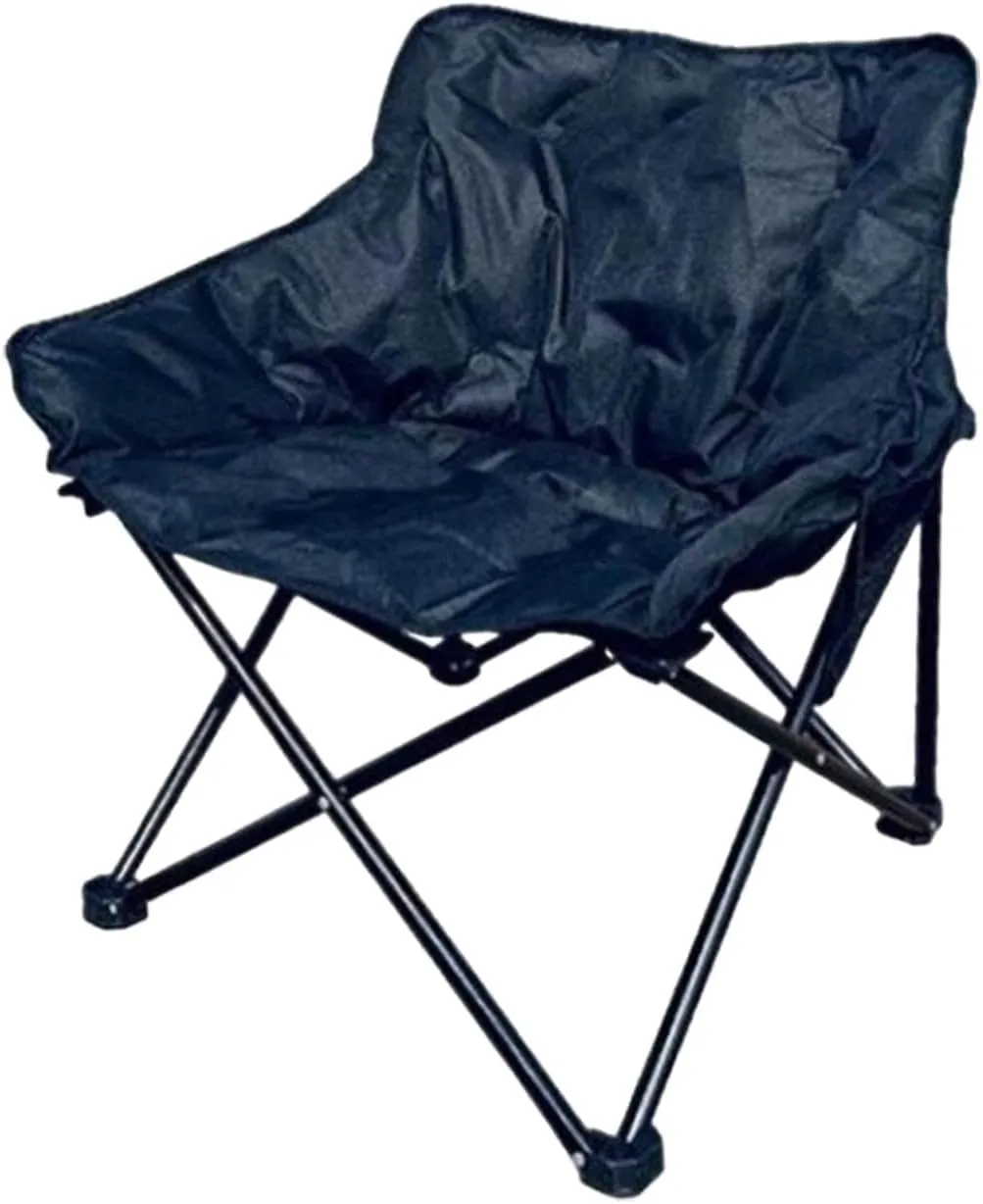 Camping Padded Chair Lounge Chair Moon Leisure Chair Folded Seat for Lawn Camping