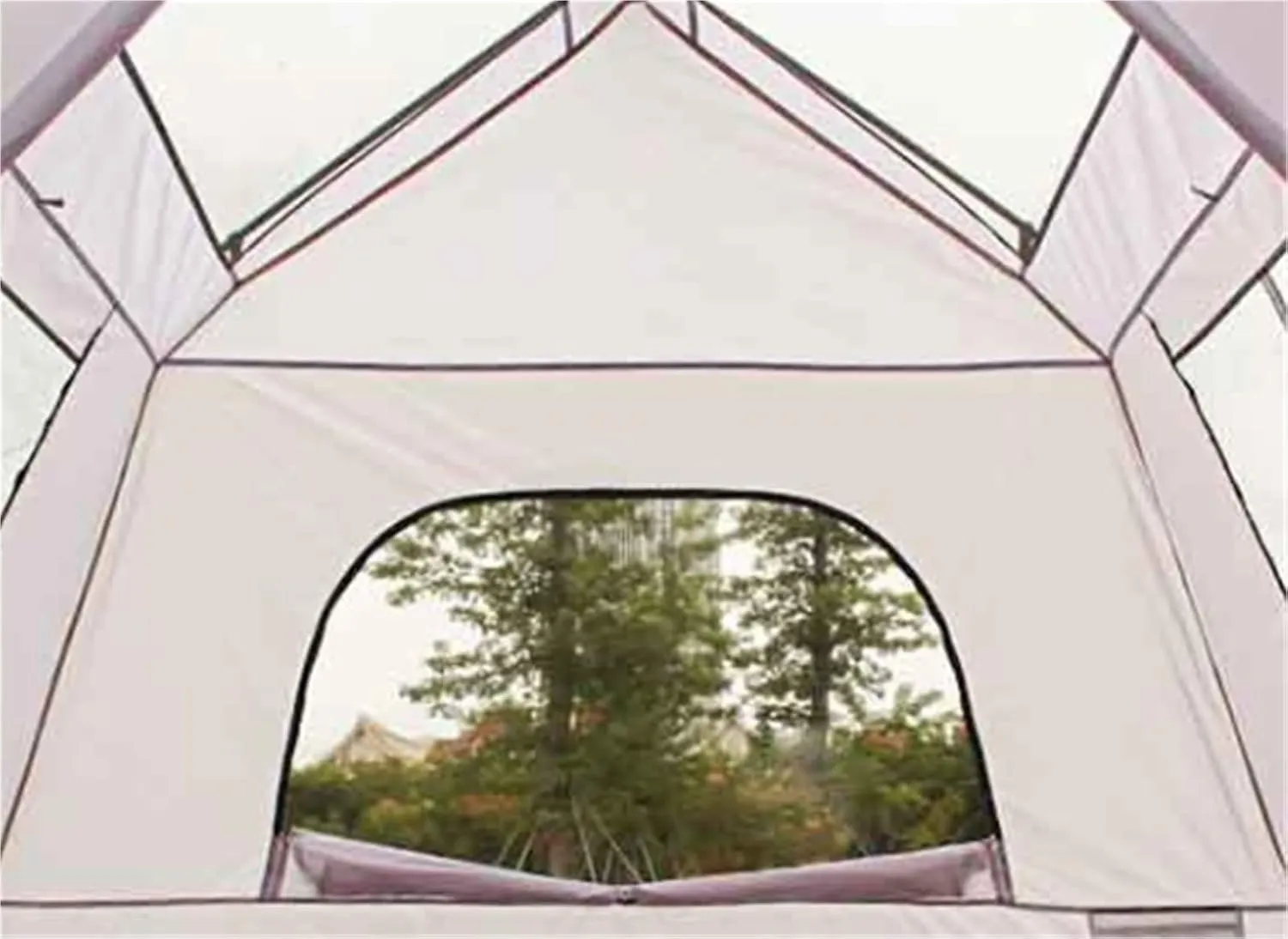 Camping Ridge Tent Outdoor Multi-Person Windproof and Rainproof Automatic Tent Camping Tent(Vinyl_Large)
