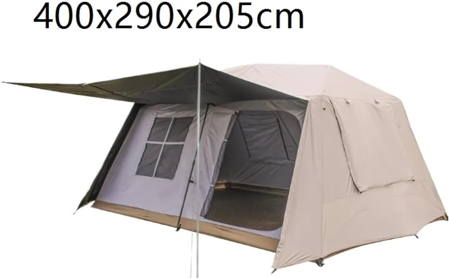 Camping Ridge Tent Outdoor Multi-Person Windproof and Rainproof Automatic Tent Camping Tent(Vinyl_Large)