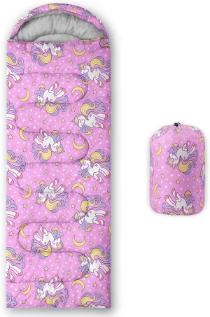 Camping Sleeping Bags,Mermaid Horse Butterfly Starry Sky 3 Season Warm & Cool Weather,Lightweight,Waterproof Sleeping Bags for Adults & Kids,Traveling,and Outdoors,Camping Gear Equipment
