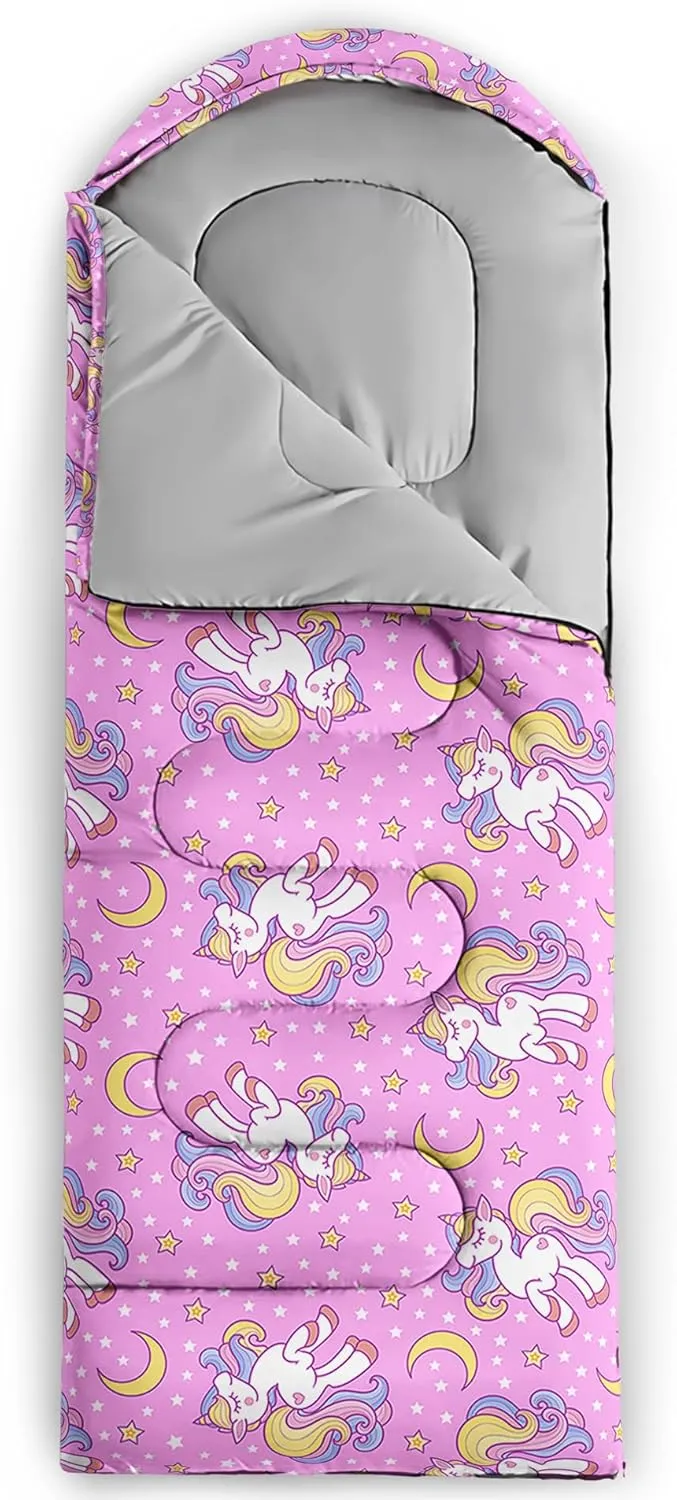 Camping Sleeping Bags,Mermaid Horse Butterfly Starry Sky 3 Season Warm & Cool Weather,Lightweight,Waterproof Sleeping Bags for Adults & Kids,Traveling,and Outdoors,Camping Gear Equipment