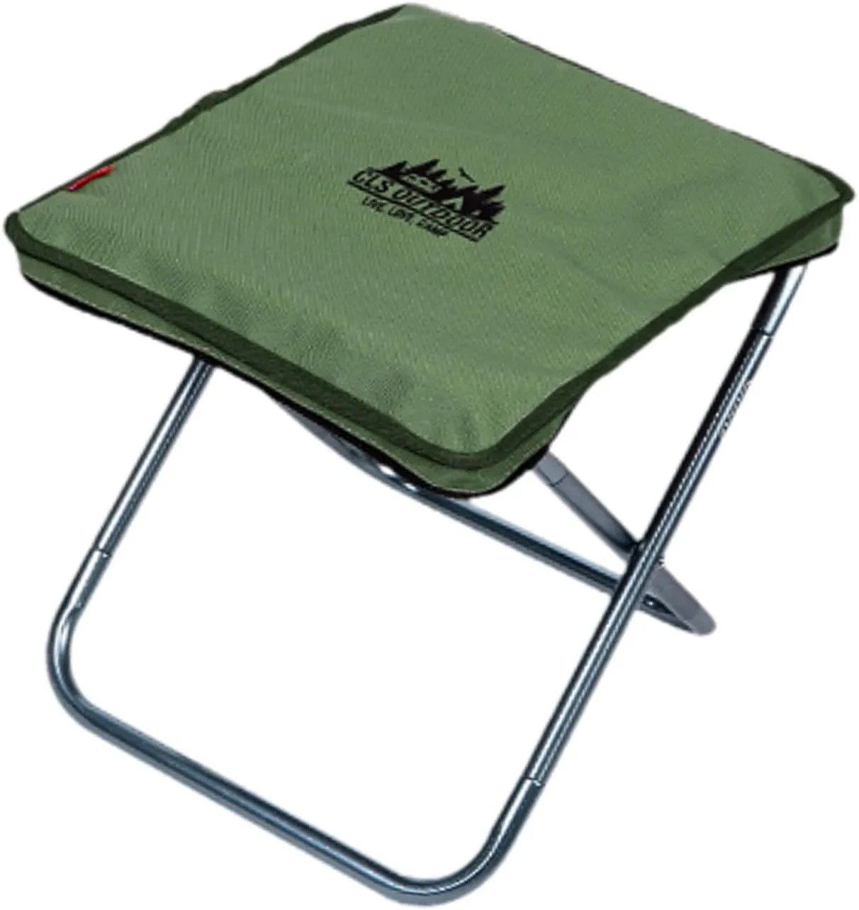 Camping Stool Fishing Stool Lightweight Portable Chair Mini Folding Stool Small Folding Chair for Concert Traveling Gardening, Green