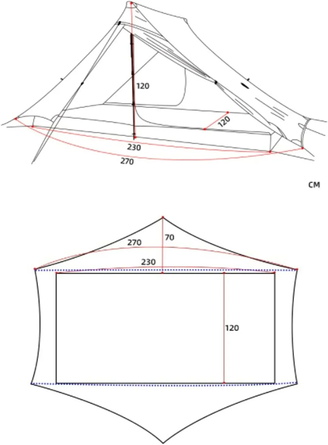 Camping Tents, 2 Person Outdoor Ultralight Camping Tent 3 Season Professional 20d Nylon Both Sides Silicon Tent (Color : Green 4 Season)
