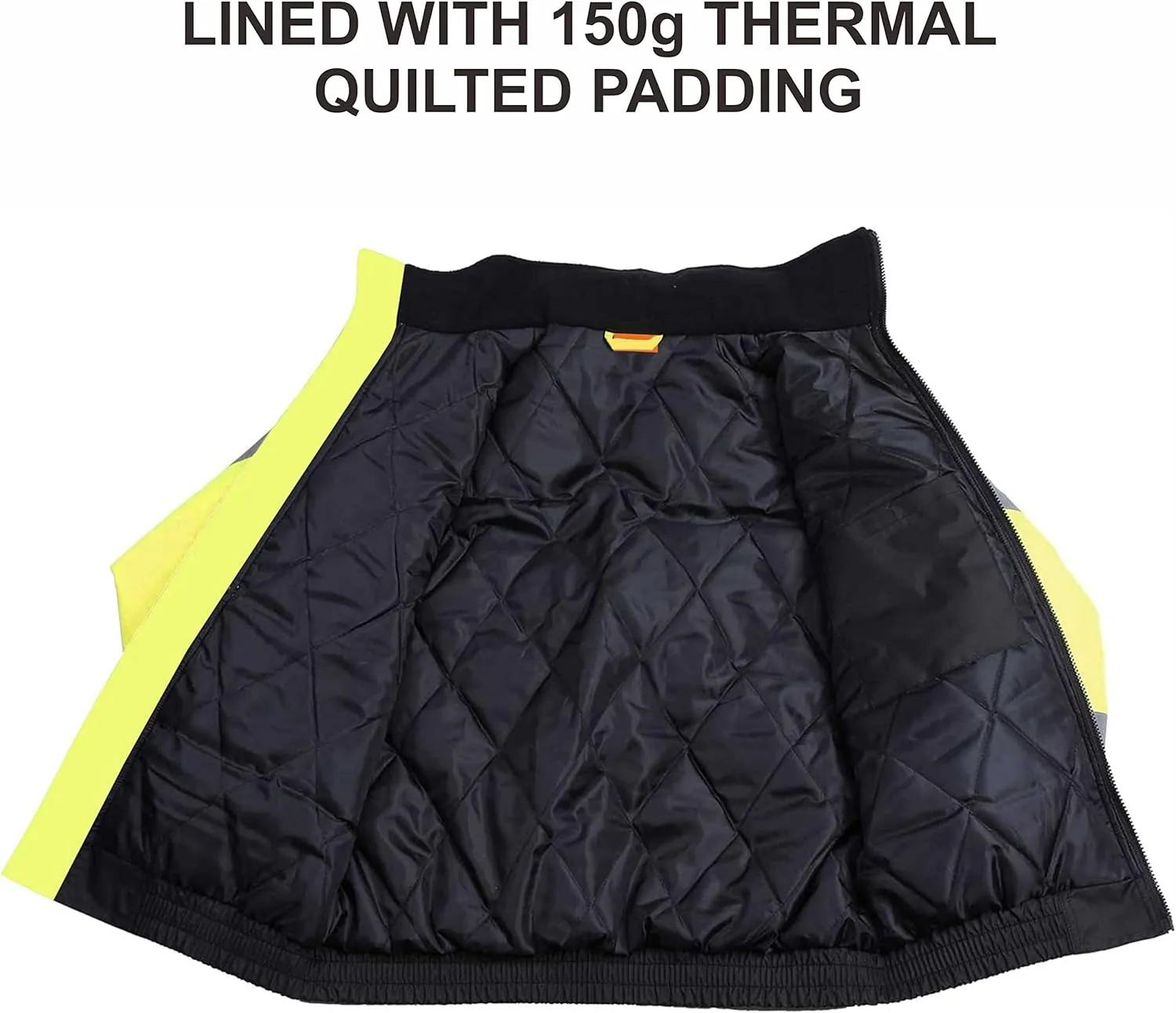 caparazon Class4 High Visibility Weatherproof Bomber Jacket with Quilted Built-in Liner