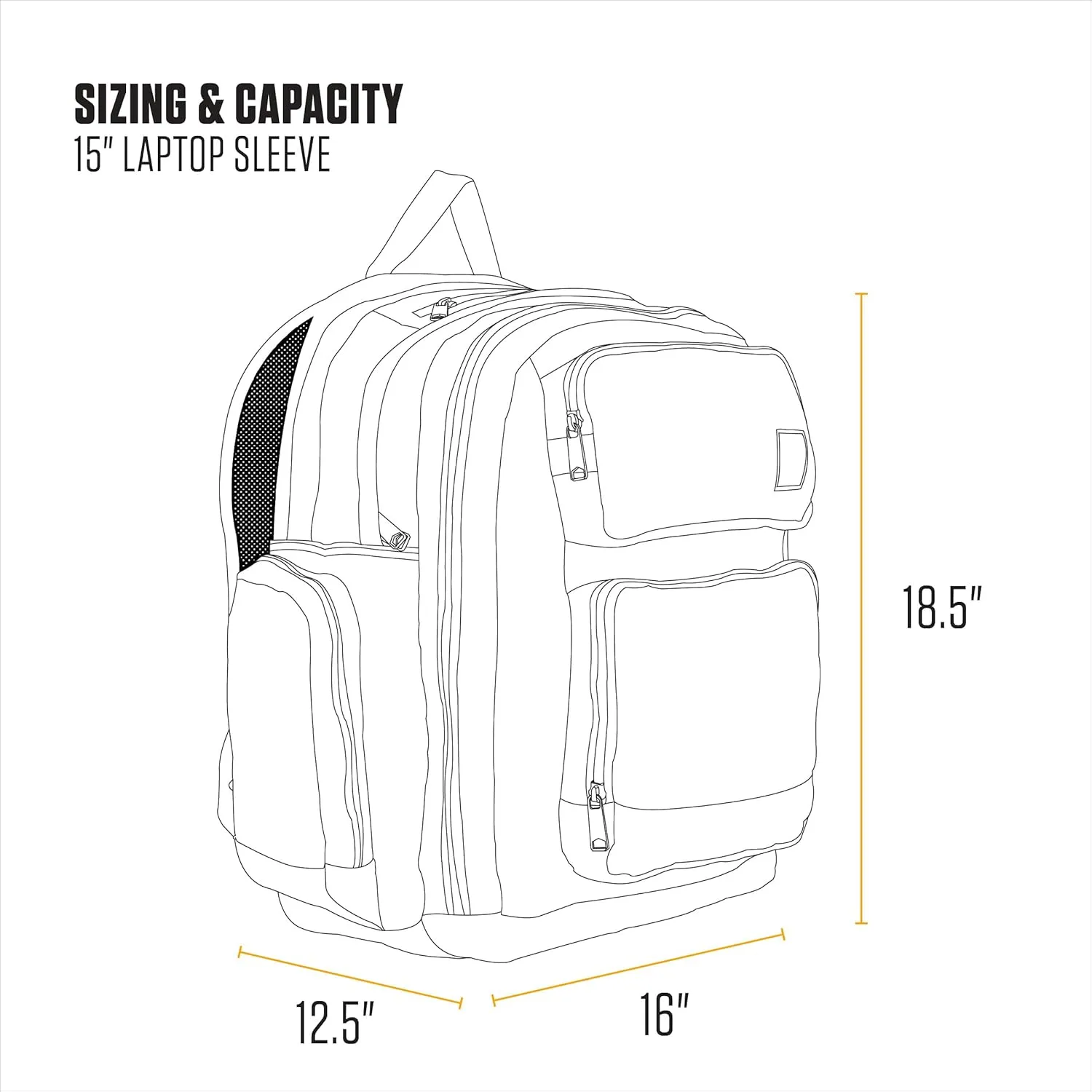 Carhartt 35L Backpack, Durable Pack with Laptop Sleeve and Duravax Abrasion Resistant Base, Everyday Triple Compartment (Gravel), One Size