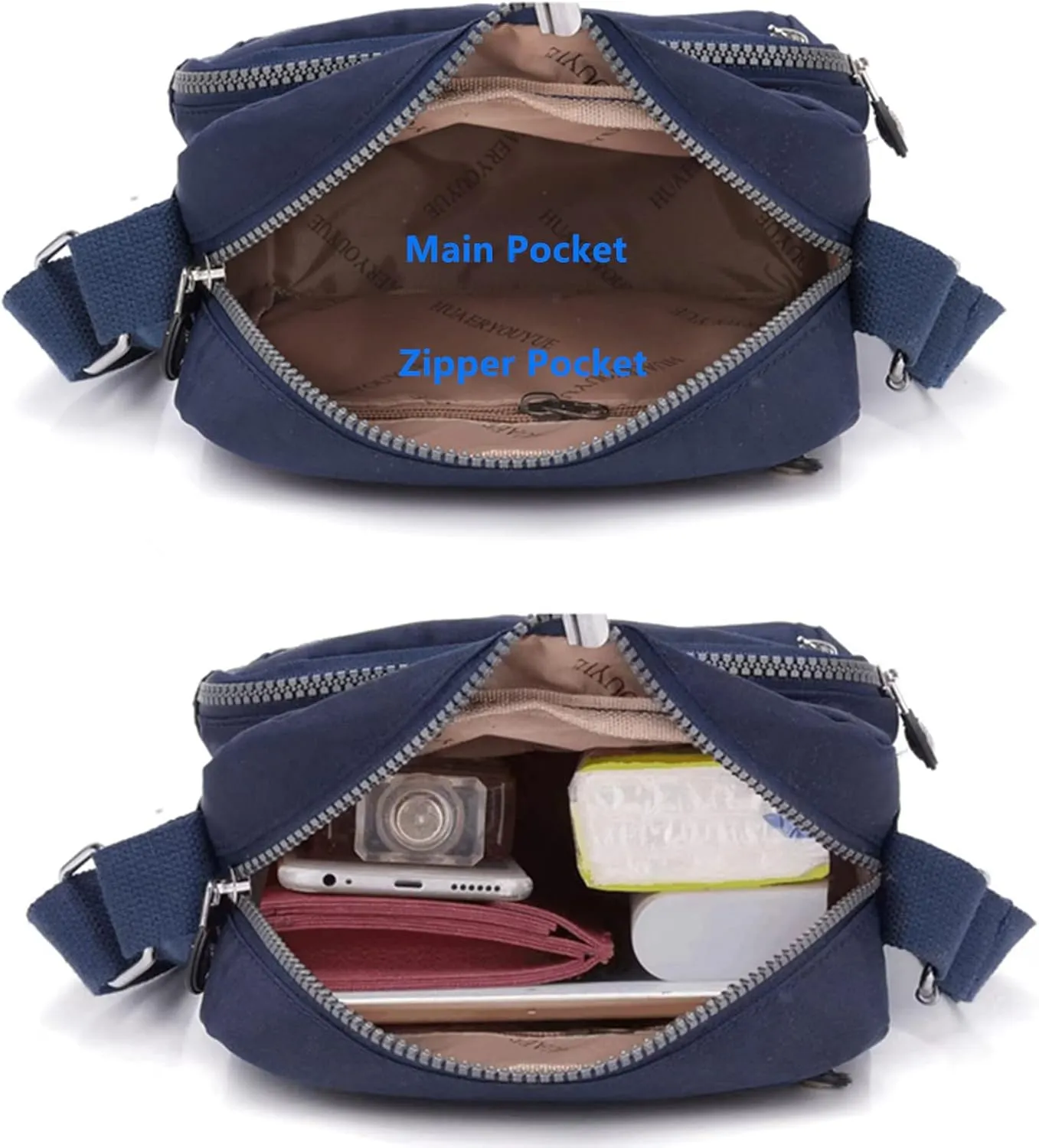 Casual Nylon Crossbody Purse Bag Waterproof Lightweight Shoulder Bag for Women Handbag