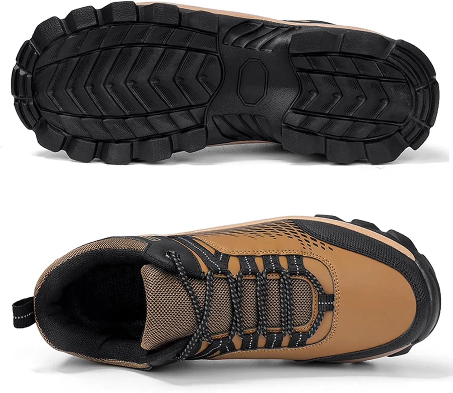 Casual Walking Shoes Non Slip Work Shoes for Men Walking Shoe Sneakers Comfortable Leather Casual Athletic Tennis