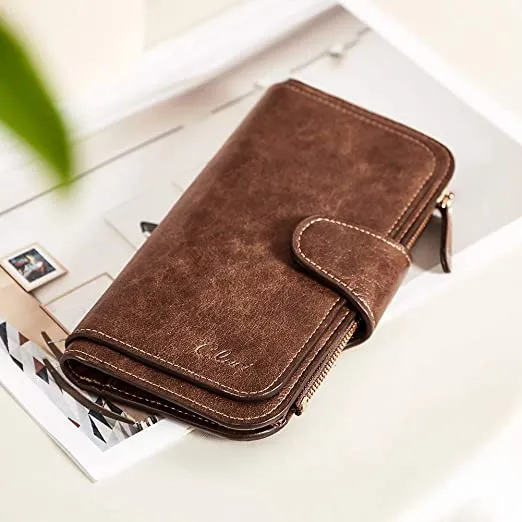 Cathy  Luxury Women's Vegan Leather Wallet With Zipper | Two-toned