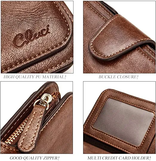 Cathy  Luxury Women's Vegan Leather Wallet With Zipper | Two-toned