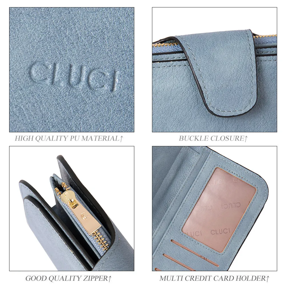 Cathy Luxury Women's Vegan Leather Wallet With Zipper