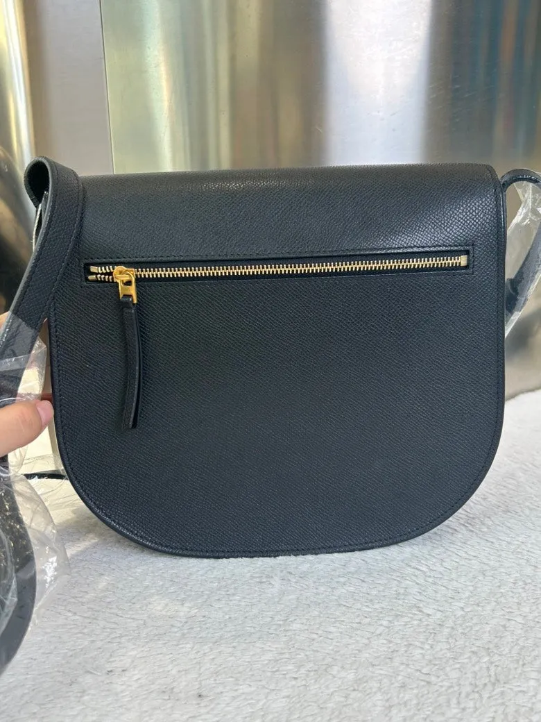 Celine  Box Bag, Black Leather Crossbody